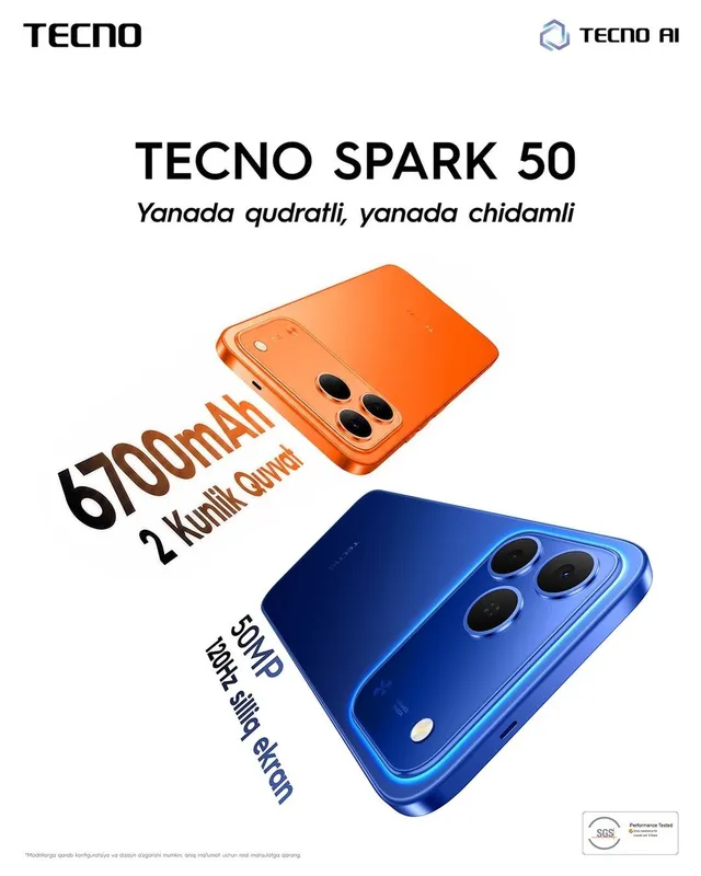 TECNO SPARK 50 (2026) New Супер скидка + гарантия + доставка 8 TECNO SPARK 50 (2026) New Супер скидка + гарантия + доставка 8