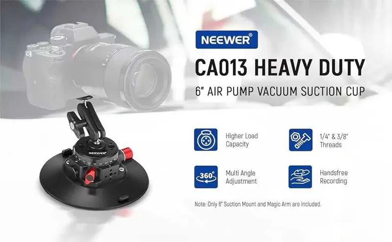 Крепление для камеры NEEWER CA013 на присоске с шаровой головкой 8