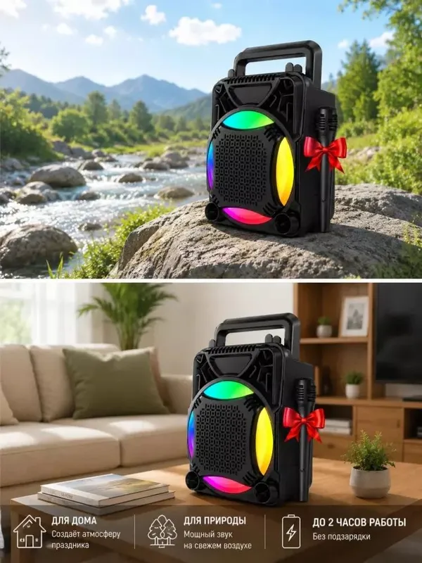 Mini karaoki mikrafon va bulotos bor dastavka O‘zbekiston bo‘ylab 5 Mini karaoki mikrafon va bulotos bor dastavka O‘zbekiston bo‘ylab 5