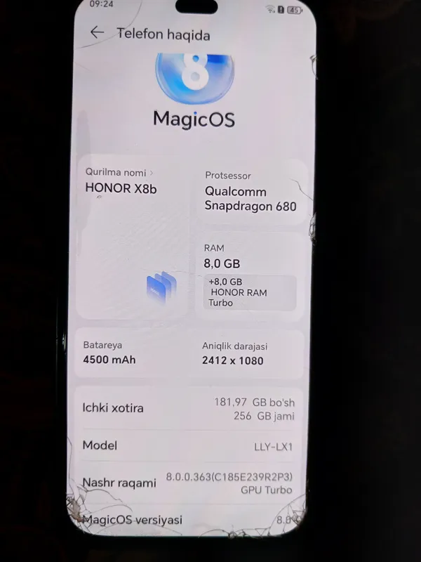 Honor X8b, есть коробка и документы, срочно нужны деньги, 2 миллиона 1 Honor X8b, есть коробка и документы, срочно нужны деньги, 2 миллиона 1