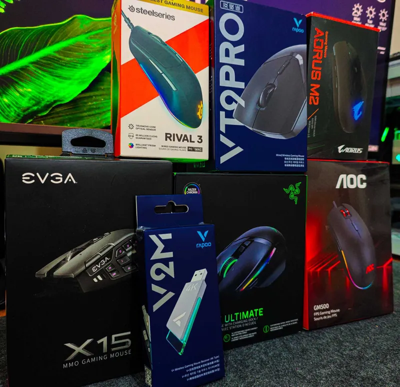 НОВЫЕ! Игровые мышкы Razer,HyperX,Rapoo,EVGA,Aorus SteelSeries AOC