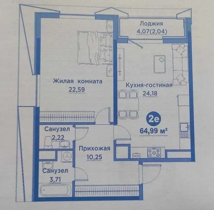 "СРОЧНАЯ ЦЕНА ‼️Regnum Plaza 64,99м2 Улица Сайрам Максим Горький‼️ — фото 2
