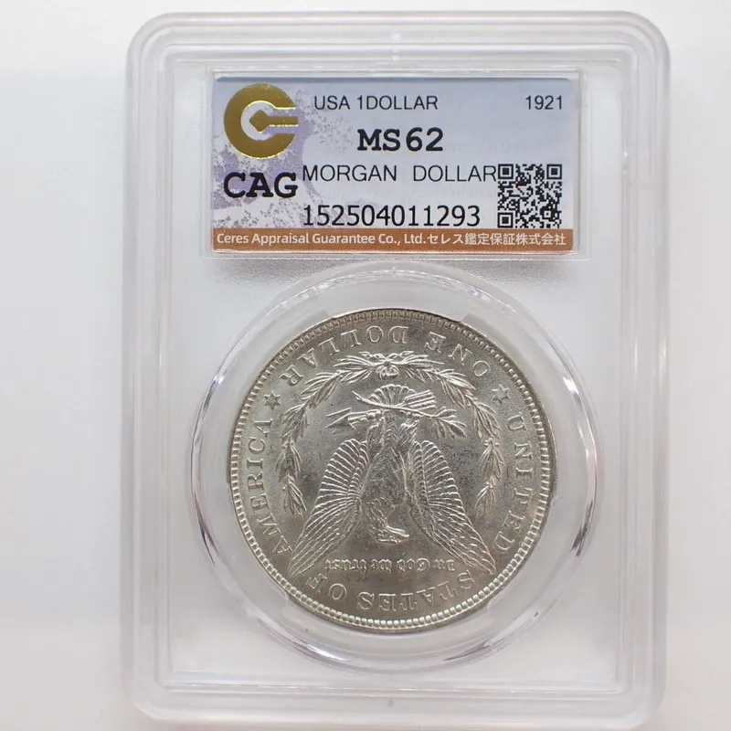 Morgan dollar 1921 г серебро 26.7 гр — фото 4