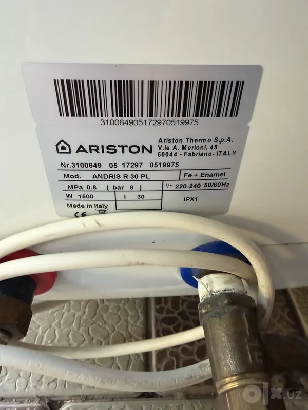 Ariston 30 litrli boiler, Italiya 2 Ariston 30 litrli boiler, Italiya 2