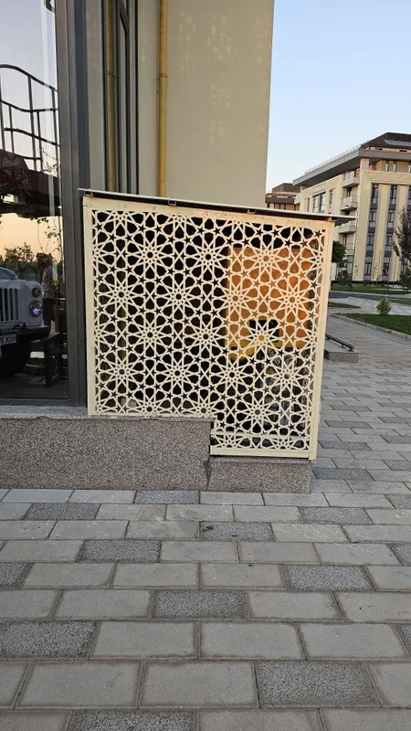 Декоративная металлическая решётка с лазерной резкой | 2