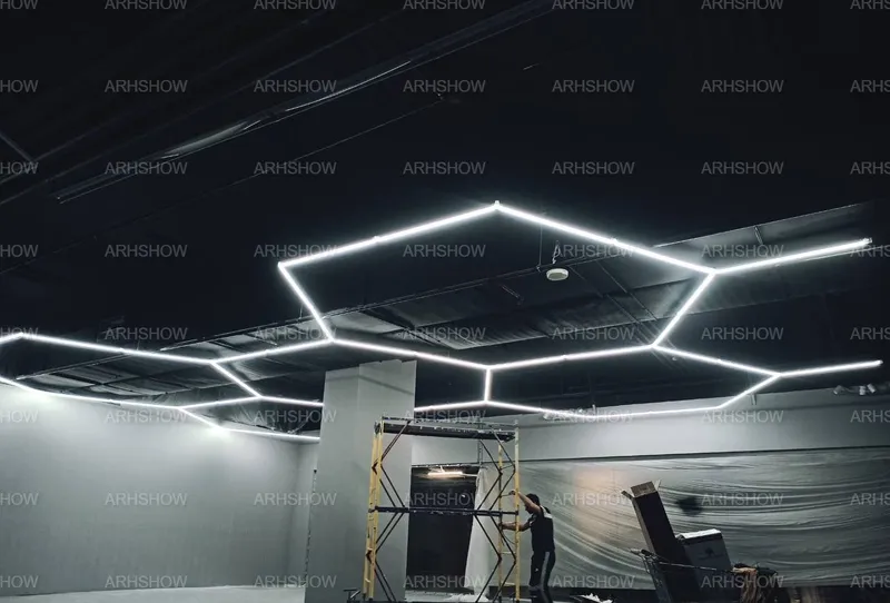 Монтаж LED освещения соты в любых помещениях — фото 7 Монтаж LED освещения соты в любых помещениях — фото 7