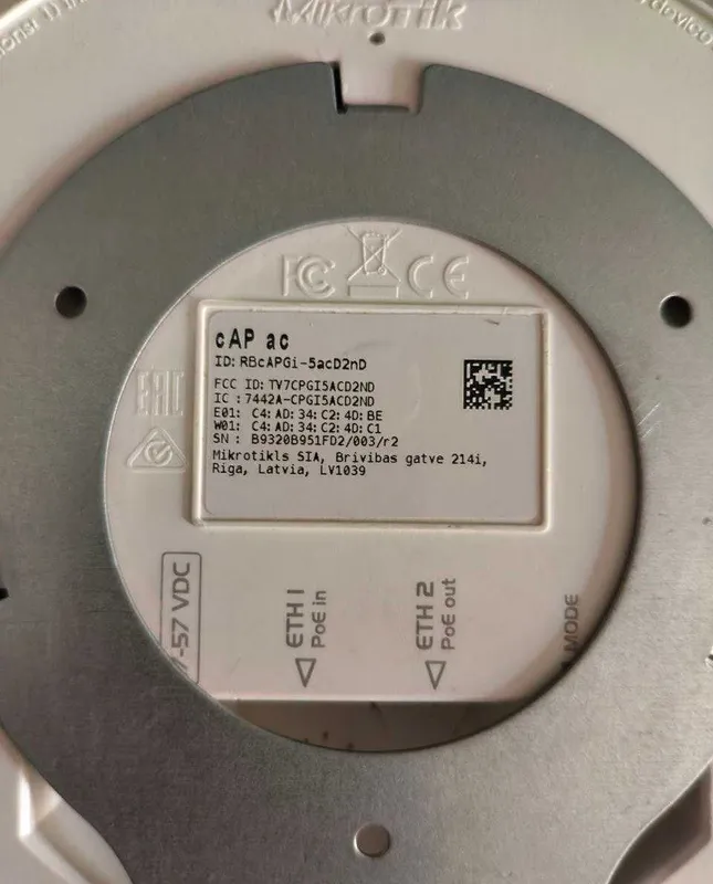 Wi-Fi точка доступа MikroTik cAP ac 6