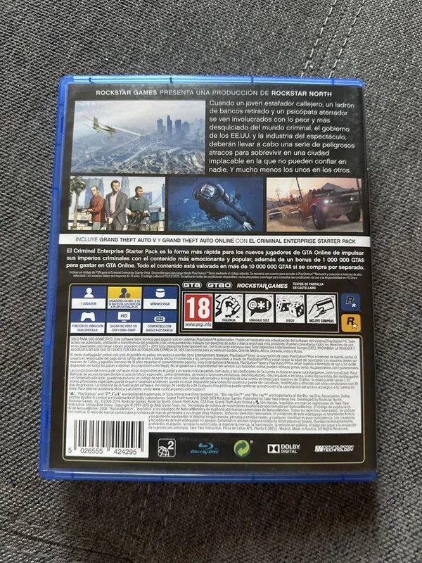 Игра GTA 5, в идеальном состоянии, карта и прочая макулатура в наличии — фото 1