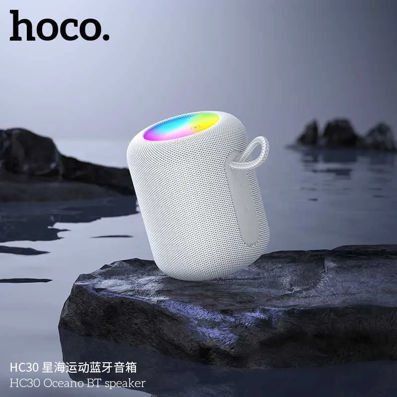 Hoco HC31 Oceano портативная колонка с цветной LED-подсветкой (IPX4) — фото 1