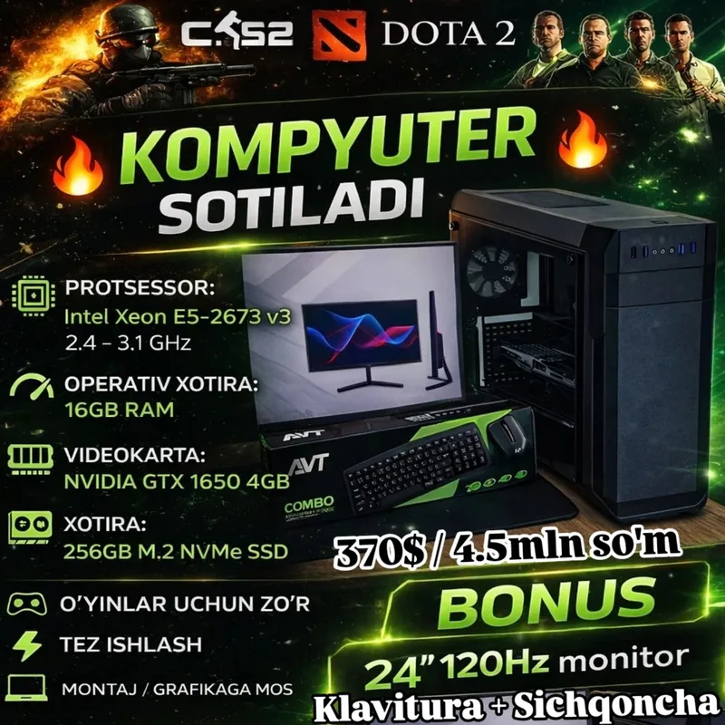 Tayyor Komplekt Kompyuter | Компьютер в комплекте