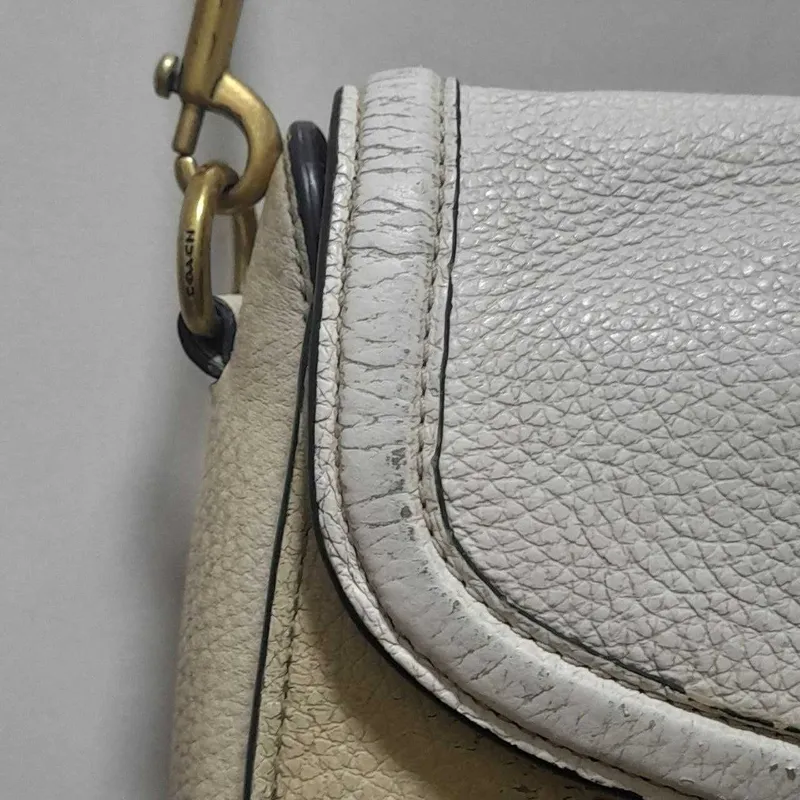 Сумка Coach Jade Colorblock Leather Saddle Bag — фото 2