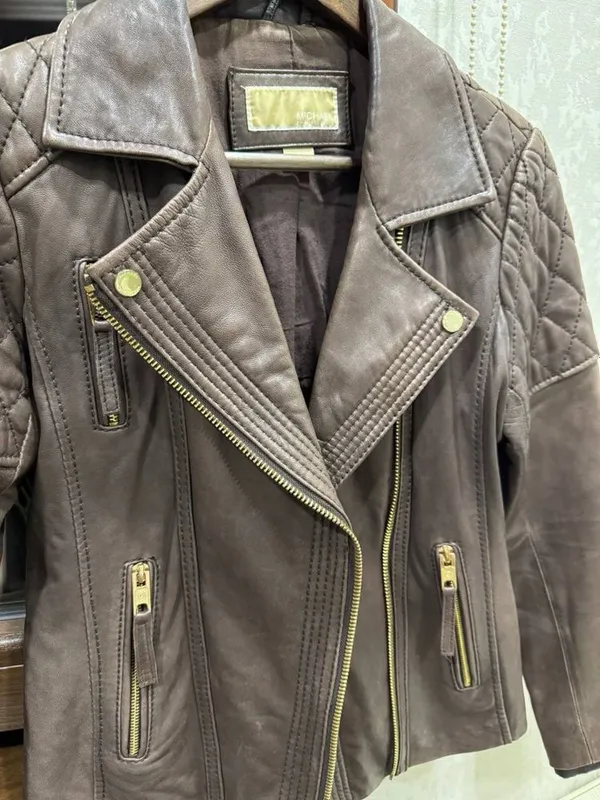 Кожаная куртка Michael Kors, б/у, в хорошем состоянии — фото 4 Кожаная куртка Michael Kors, б/у, в хорошем состоянии — фото 4