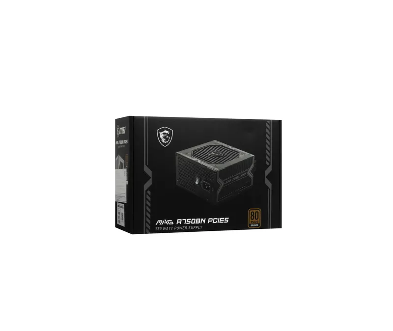 ' Блок питания MSI MAG A750BN PCIE5 (750W, 80 Plus Bronze) — фото 2