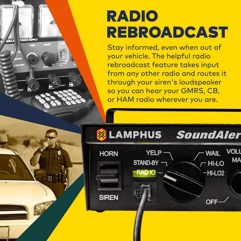 Serena lamphus SoundAlert 100W Emergency Police Siren Kit — фото 4