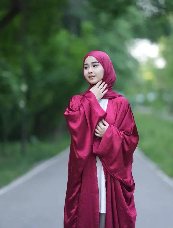 Vecherniy abaya+baza dvoyka (yengi kalta)