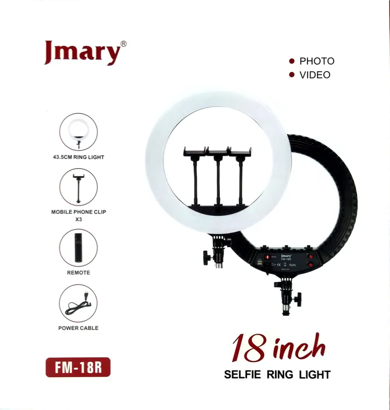 Jmary FM-18R 18" кольцевая лампа (набор для блогера) 1 Jmary FM-18R 18" кольцевая лампа (набор для блогера) 1
