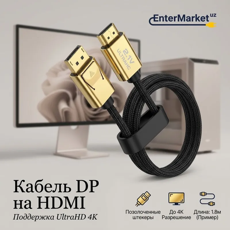 Кабель DisplayPort to HDMI Кабель DisplayPort to HDMI