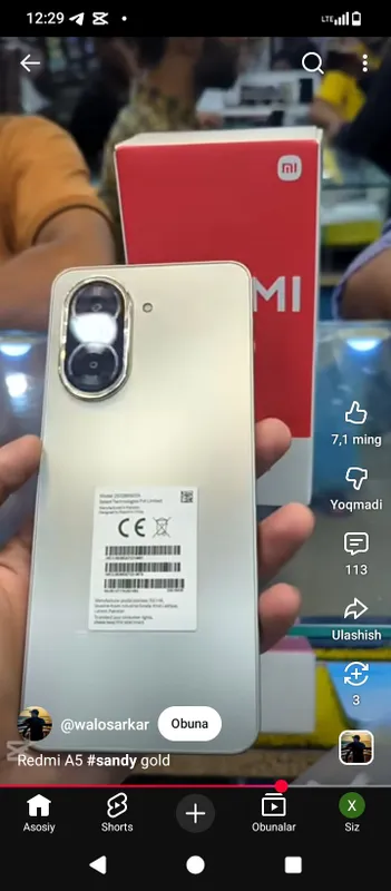 telefon sotiladi arzon Redmi a5 yang hali