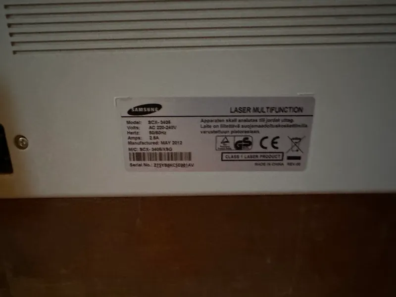 Printer Samsung SCX 3405 ideal 7 Printer Samsung SCX 3405 ideal 7