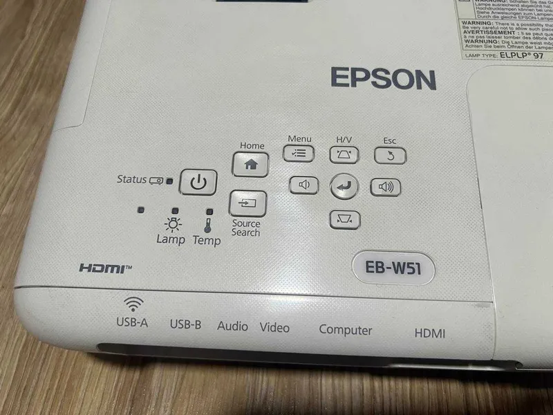 Проектор Epson EB-W51, Яркость (Световой поток): 4000 люмен, как новый — фото 3