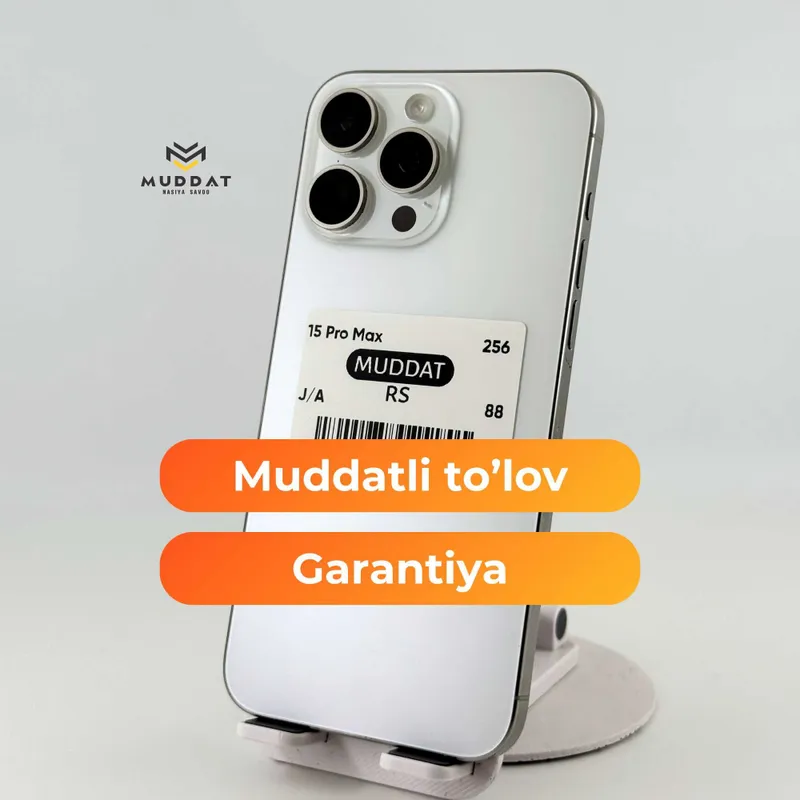 iPhone 15 Pro Max 256GB - muddatli to'lovga kafolat bilan 1 iPhone 15 Pro Max 256GB - muddatli to'lovga kafolat bilan 1