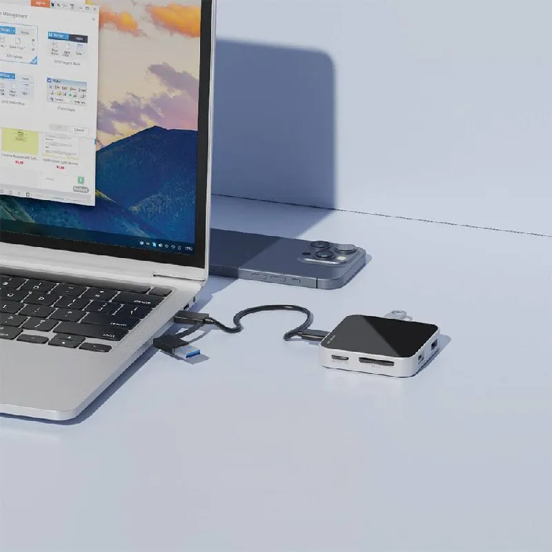 Universal card reader HUB 8 in 1 Green lion — фото 1