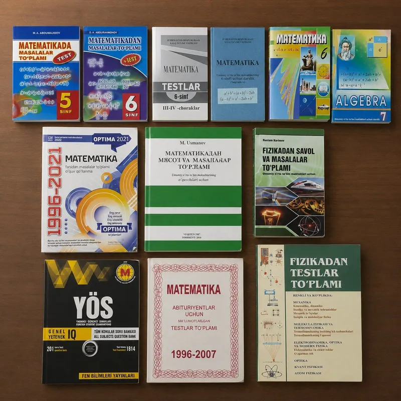 Matematika, Fizika, IQ, kitoblar, to'plamlar