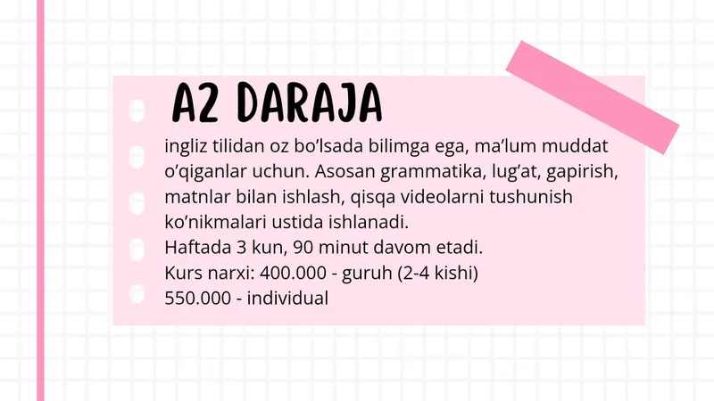 IELTS individual kurslar. Ingliz tili B2-C1 tayyorlov. — фото 2