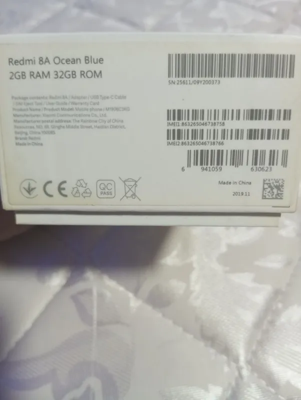 Коробка Redmi 8A 2/32 3 Коробка Redmi 8A 2/32 3