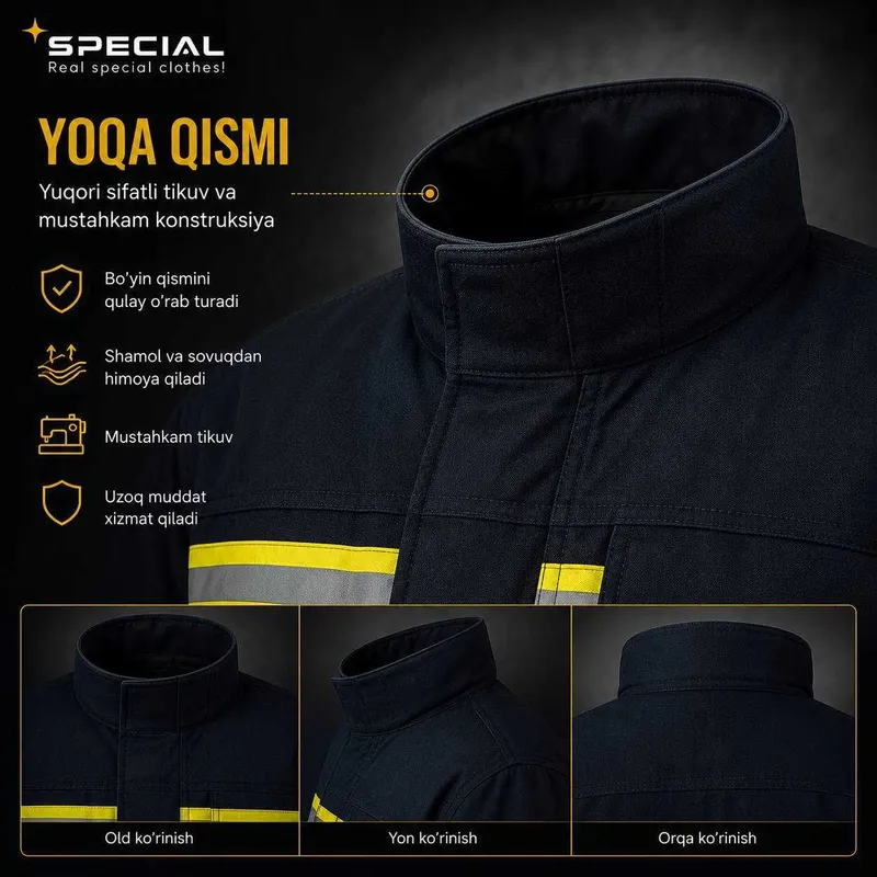 O`t o`chiruvchilar formasi Форма пожарного Firefighter uniform 3