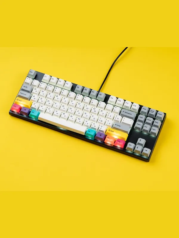 Механическая клавиатура Varmilo MA87M V2 "CMYK" (EC Rose V2, RU) — фото 4