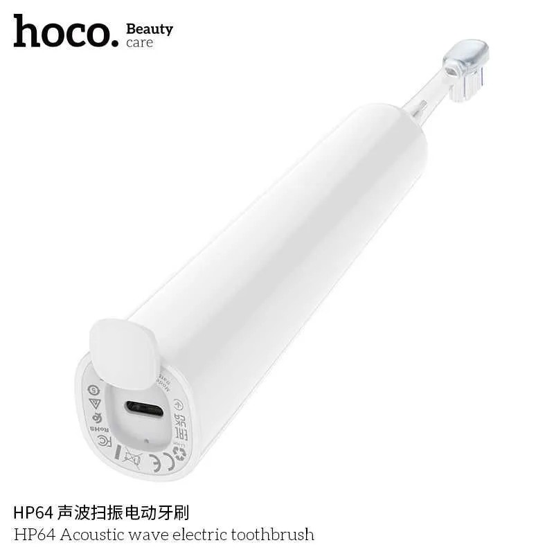 Hoco HP64 Acoustic wave Электрическая зубная щётка звуковая 3 реж IPX7 — фото 4