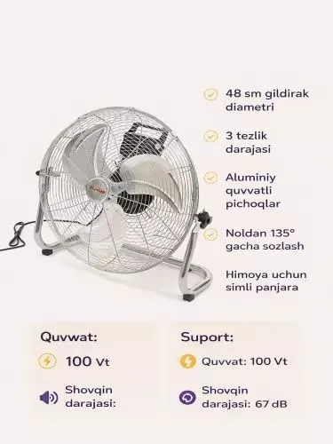Ventilyator ZUMAA pol uchun