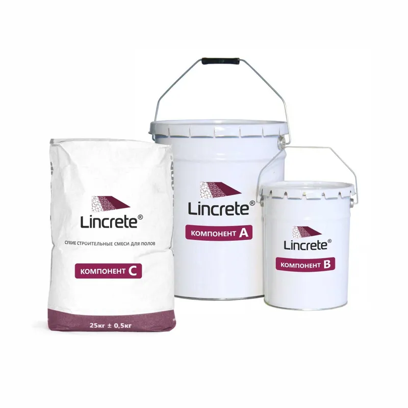 LINOLIT LINCRETE SL серый химстойкое PU-цементное наливное покрытие