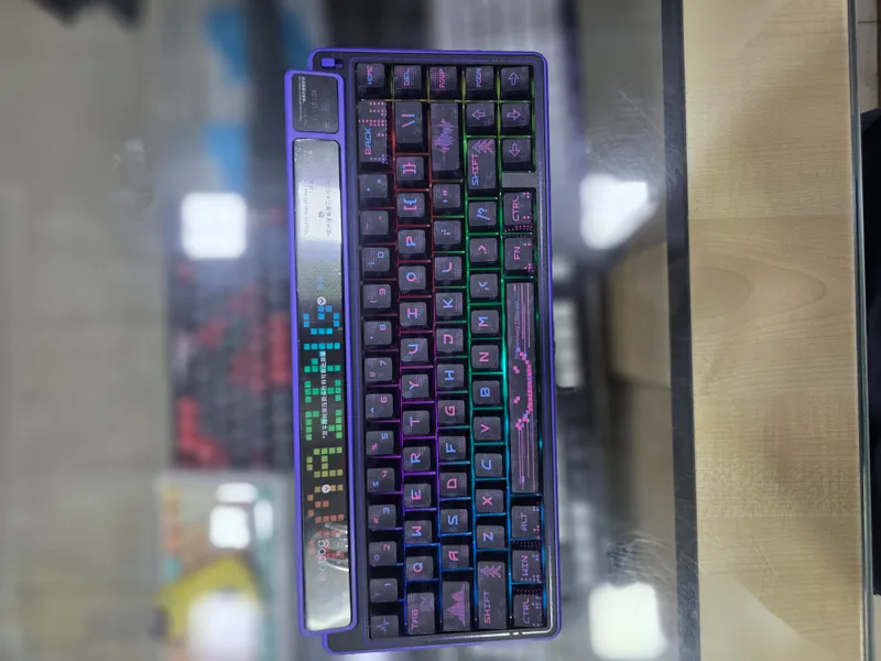 Клавиатура-Leobog-K81 Smart Screen Purple
