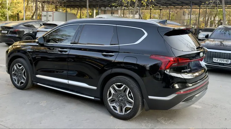 Hyundai Santa Fe 2022, 2.4 Full — Ideal holatda! Qora rangda. — фото 4