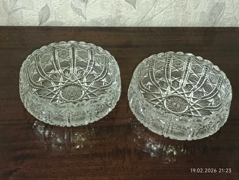Хрустальные вазы, 2 шт. 2 Хрустальные вазы, 2 шт. 2