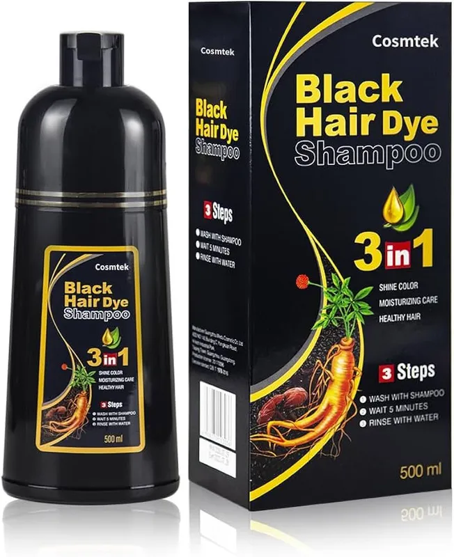 Black hair shampoo - sochni qoraytirish uchun 2