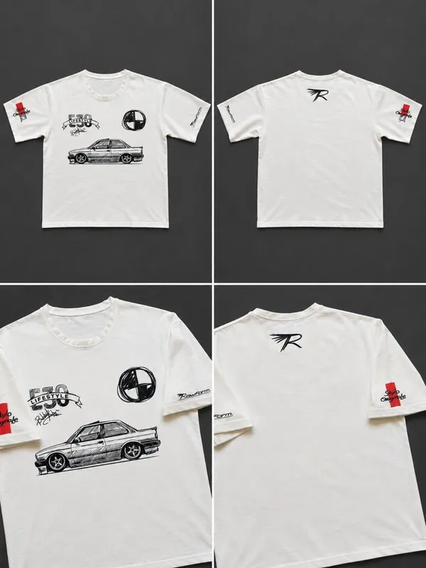 Футболка в скетч стиле BMW E30. Rawform. 3 Футболка в скетч стиле BMW E30. Rawform. 3