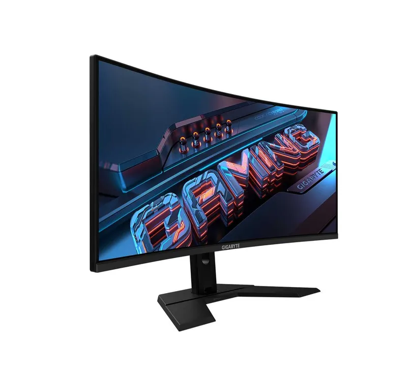 -Монитор Gigabyte - 34" GS34WQC Curved Gaming 180hz WQHD (3440 х 1440) 3