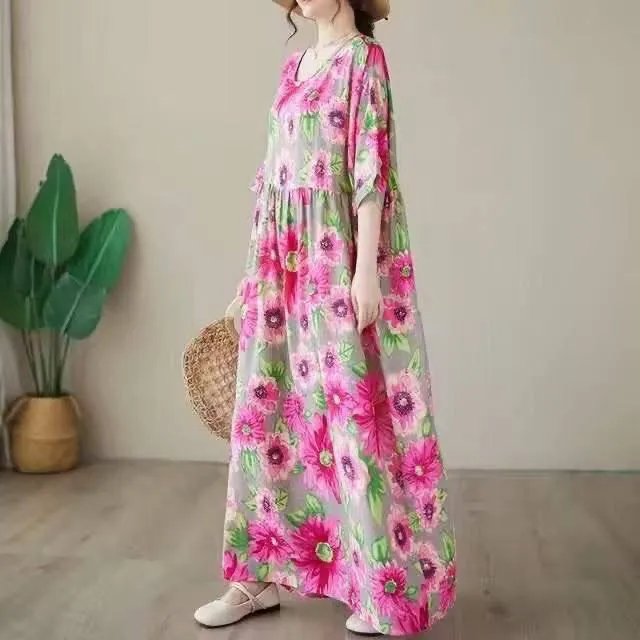 Платье бохо мягкая легкая на лето самый раз ращмер унееверсалтеый — фото 3