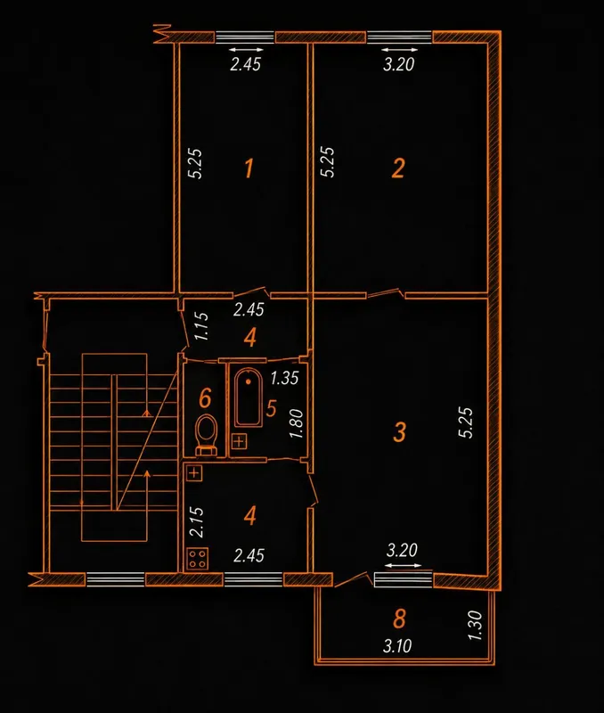 Буюк Ипак Йули /Буз-1/ Художники 3-комнатная 67м² Буюк Ипак Йули /Буз-1/ Художники 3-комнатная 67м²