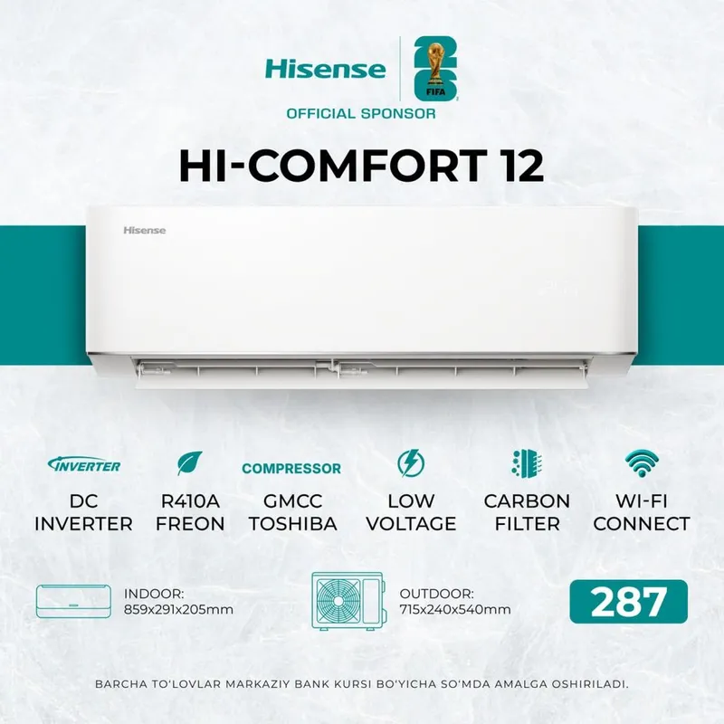 Кондитционер 12 Hisense 12/18/24 Кондитционер 12 Hisense 12/18/24
