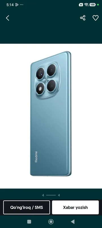 Redmi Note 14 Pro sotiladi karobka dakument