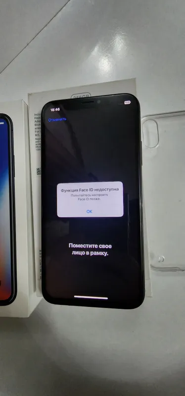 iphone X LL/A 256GB Karobka Dk aybi Face 10