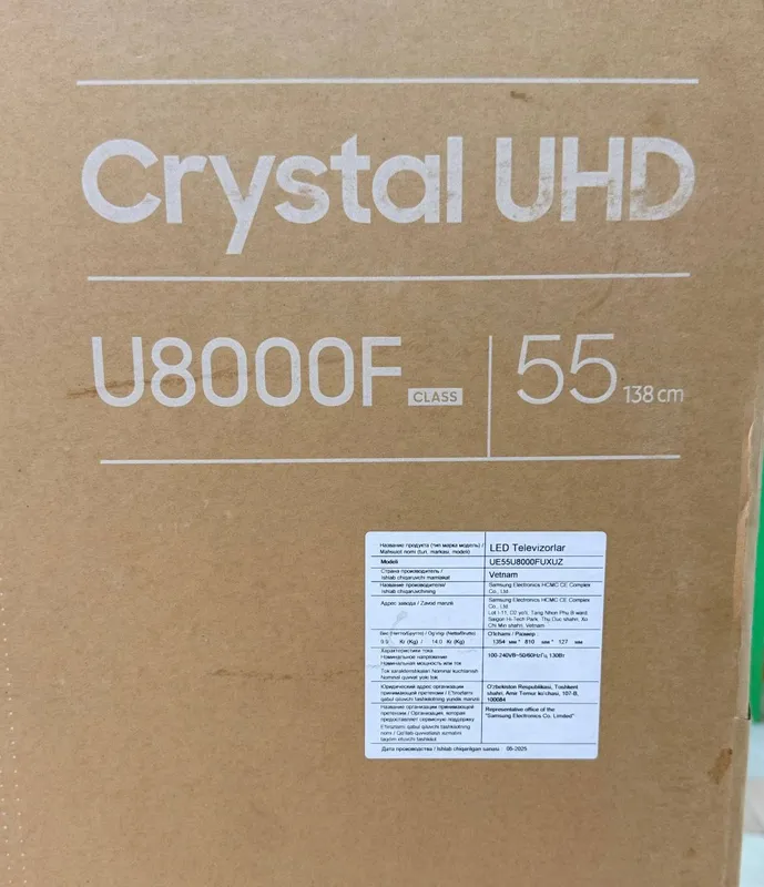 Samsung Crystal UHD U8000F 55" — фото 1