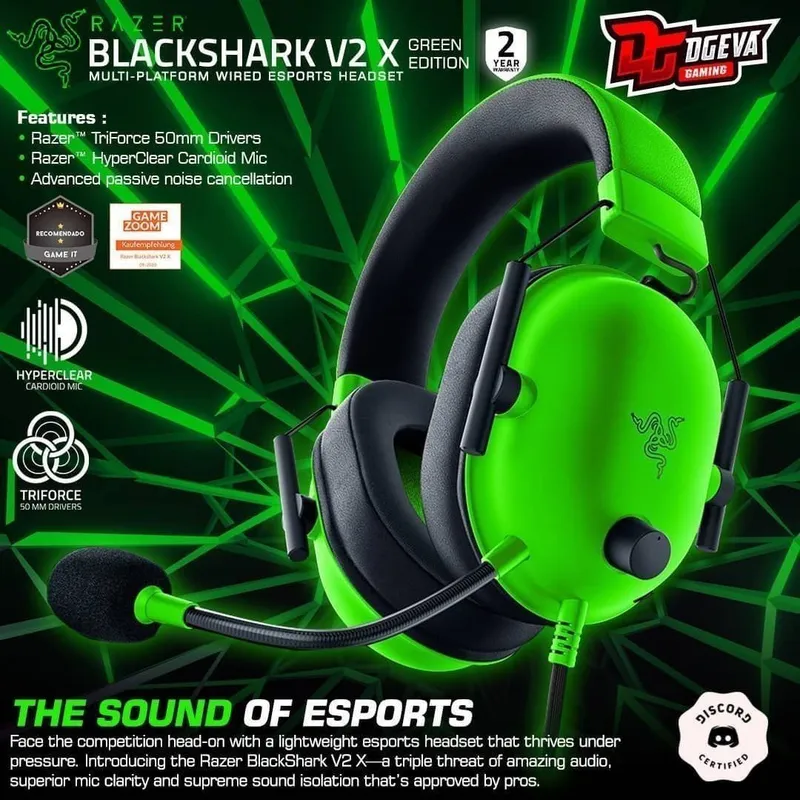 Razer Blackshark v2 x Оригинал Проводные Игровые Наушники — фото 5
