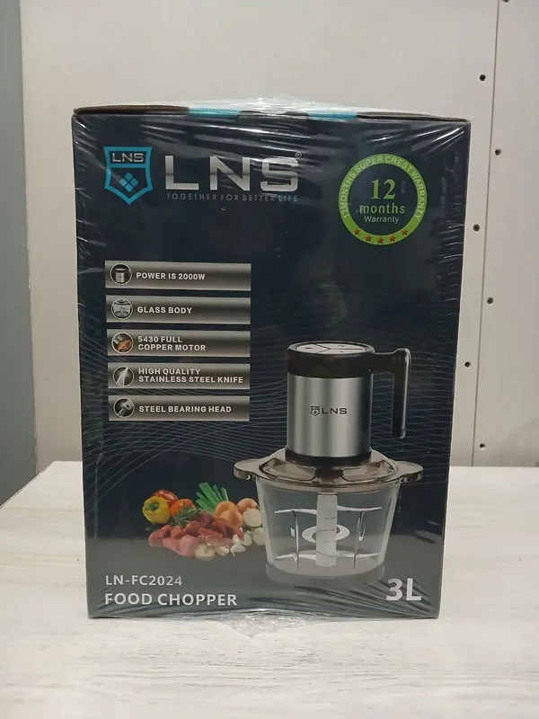 Food Chopper LNS LN-FC2024 — 2000W, 3L shisha idish, 1 yil kafolat! — фото 1