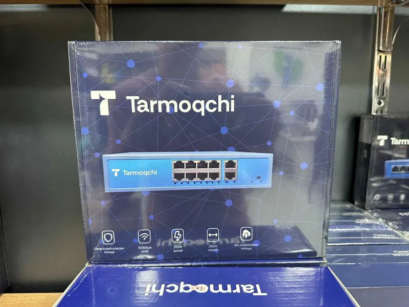 Коммутатор Tarmoqchi PoE SWITCH подключение камер kamera video свитч — фото 1