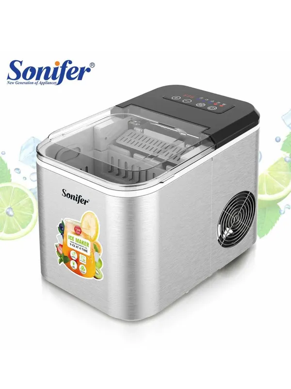 Ледогенератор Sonifer SF-6525 настольный 1,6 л серебристый.muz1